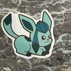 5/$10 Waterproof Vinyl Sticker Pokémon Glaceon Chibi